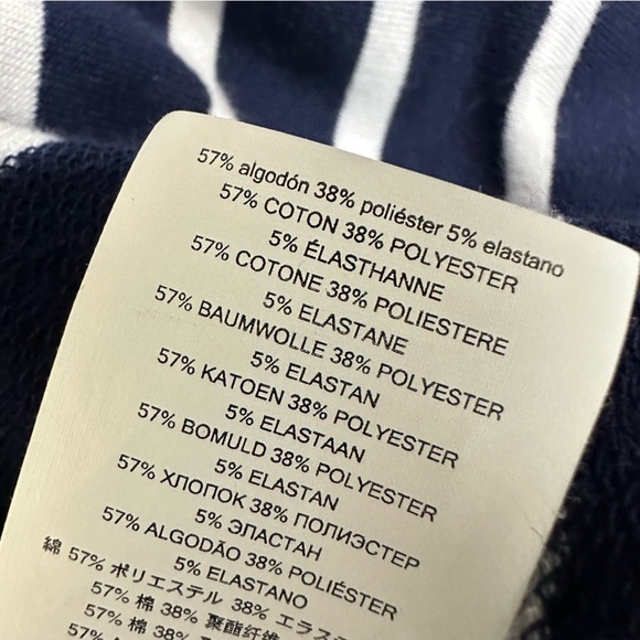 Michael Kors Navy White Stripe Nautical Hoodie, Large - Picture 6 of 10